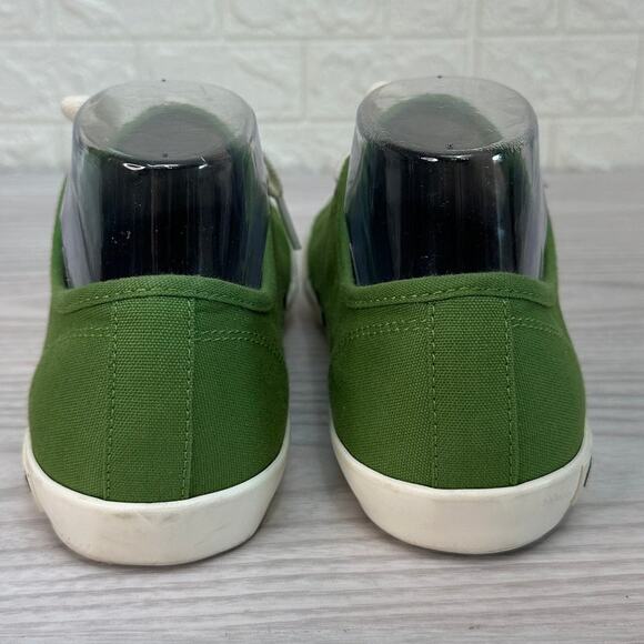 Seavees Shoes WMNS 8 Monterey Sneaker Cactus Green Lace Up Low Up Flat Canvas - Picture 6 of 9